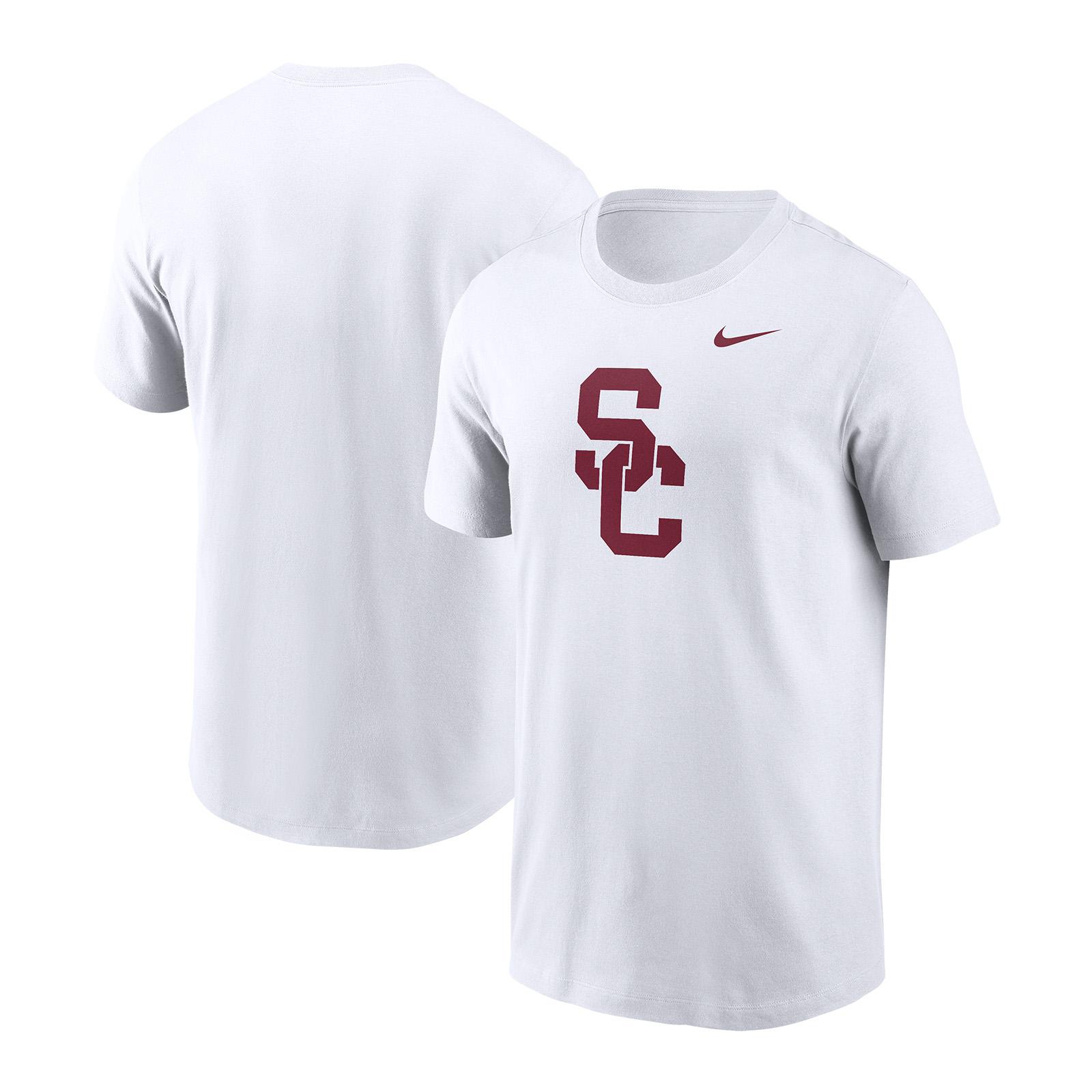 USC Trojans Men's Champion White Script Jersey Long Sleeve T-Shirt
